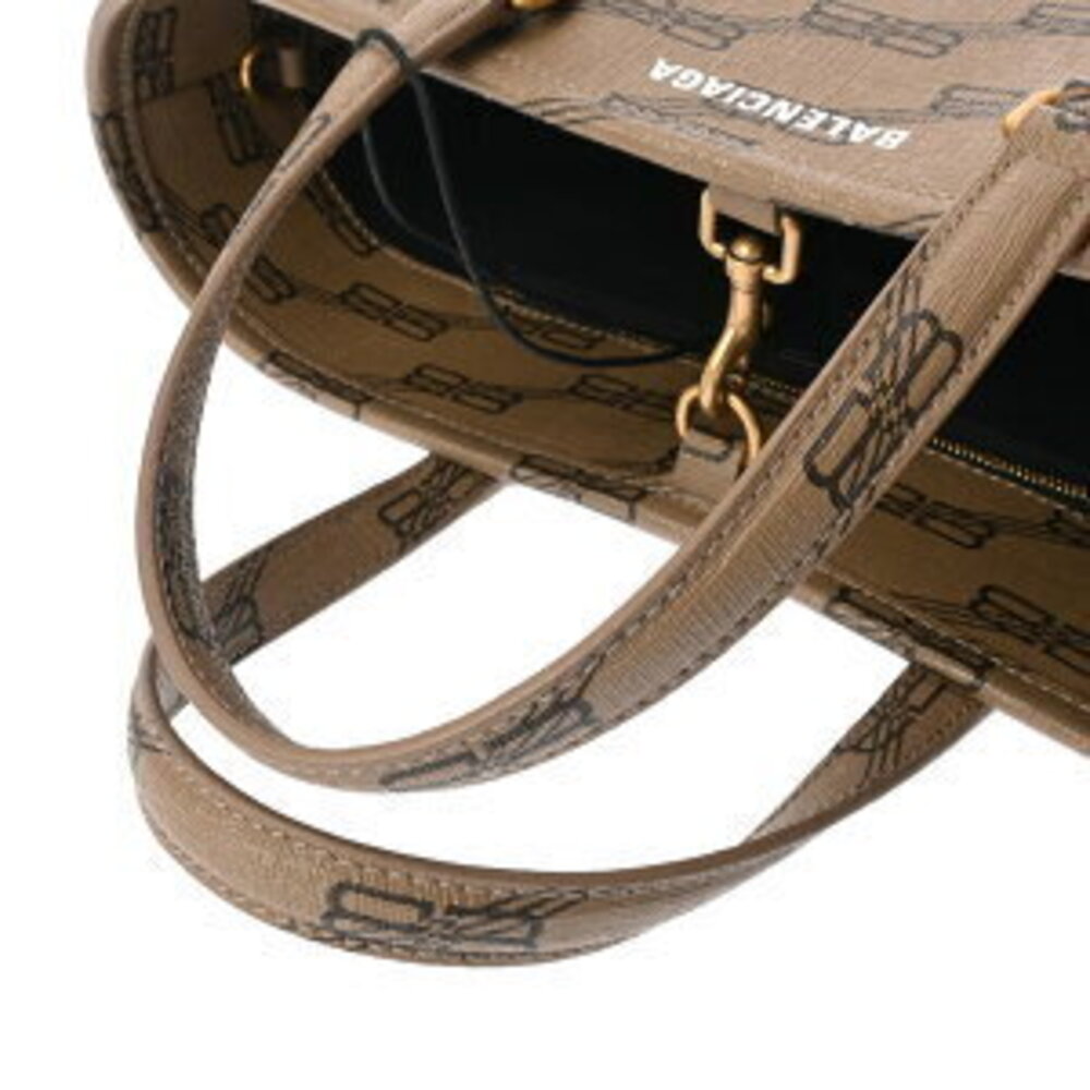 Balenciaga Shopper Monogram Signature Brown Handbag - Picture 3 of 9
